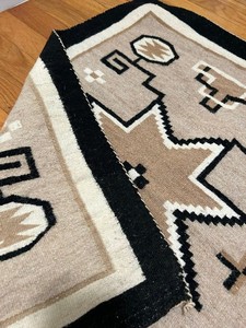 Traditional American Tribal Kilim Wool Carpet Flat Pile Handwoven Geometric Area <b>Rug</b> for Home Living Room Bedroom Decor - Product Image 2