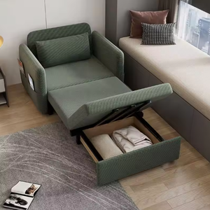 โซฟาเบดพับได้ทันสมัย 1 ที่นั่ง อเนกประสงค์ ขนาดเล็ก เหมาะสำหรับห้องนั่งเล่น ชุดสำหรับคนเดียว - Product Image 5