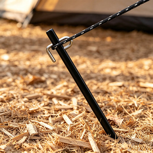 Piquets de tente de camping en plein air, piquets de sol portables en alliage d'aluminium, piquets de tente haute résistance, piquets de fixation de bâche, 4 pièces - Product Image 1