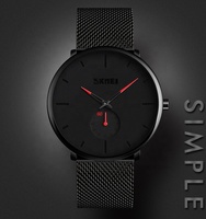 SKMEI — montre-bracelet étanche pour hommes, montre à quartz avec logo, 9185