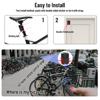 Alarme antivol universelle pour moto, installation facile, dispositif de sécurité pour vélo, alarme antivol pour vélo, alarme de sécurité sans fil pour moto