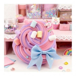 Kit de slime au beurre DIY de haute qualité, fait main, aux couleurs vives et lisses, pâte à modeler sûre, jouet divertissant pour enfants - Product Image 4