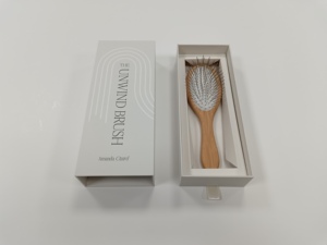 Cajas de regalo de cajón rígido a precio de fábrica, caja personalizada de laminación mate de cartón deslizante de 2mm de espesor para cepillo de pelo - Product Image 3