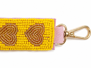 Porte-clés artisanal Sstringz avec visage souriant perlé, breloque de sac colorée et mignonne, accessoire cadeau personnalisé pour clés, sacs à dos et sacs à main - Product Image 5