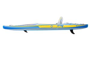 Kayak <span class=keywords><strong>gonflable</strong></span> en PVC de haute qualité, monoplace, avec plancher pneumatique haute pression, canoë avec rames et pompe pour la pêche et les excursions - Product Image 5