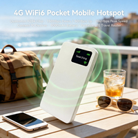 Point d'accès mobile de poche 4G WiFi6 avec puce Qualcomm 9204, 150 Mbps, 50 Mbps, 286 Mbps en crête, 10 appareils, 5000 mAh, routeur de voyage LTE portable
