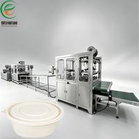 Machine de thermoformage automatique pour la fabrication de couvercles de boîtes à repas écologiques en amidon de maïs compostable pour plats à emporter