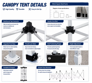 10x10ft Business <strong>Large</strong> Aluminum Frame Custom Outdoor Advertising Trade Show Canopy Pop up Exhibition <strong>Tent</strong> for Events - Product Image 5