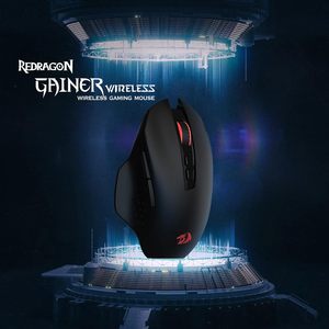 Ratón Inalámbrico para Juegos M656 Gainer, 4000 DPI, 2.4 GHz, 7 Botones Macro, Retroiluminación LED Roja, Diseño Ergonómico, Receptor USB Tipo-C - Product Image 2
