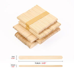 Palitos de polo de hielo de bambú de 114*10*2 al por mayor, herramienta de helado de madera sostenible con logotipo personalizado - Product Image 1