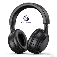 Casque sans fil supra-auriculaire BT5.3, design portable, microphone intégré, appels mains libres, jusqu'à 40H d'autonomie, casque stéréo