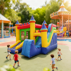 Castillo Inflable con Tobogán, Precio Económico, Color Personalizable, Castillos Hinchables de China - Product Image 1