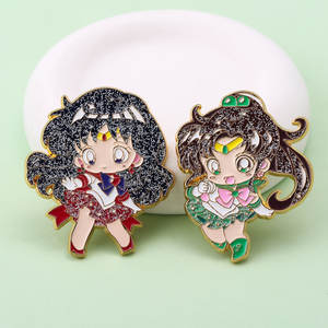 Broches mignonnes de filles d'anime japonaises pour sac à dos, broche pour vêtements, épingle en émail - Product Image 2