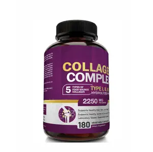 Collagen Vitamin C Pills Marine Collagen Peptide Capsule Vitamin E Private Label Brightening Collagen Capsule