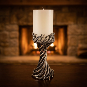 Bark Candle Holder Modern Sculptural Aluminium <b>Candlestick</b> Stand for Home Decor & Table Accent Bulk Export From India - Product Image 2