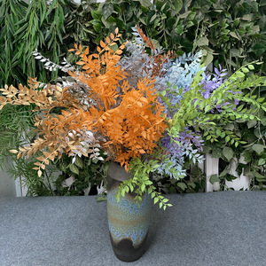 Flores Queyiyi, Bonsái Artificial de Hojas de Sándalo de 30cm-100cm, Decoración de Jardín Interior, Adorno de Piso para Sala de Estar - Product Image 1