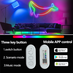 ไฟ LED แถบซิลิโคนอ่อนนุ่ม Smart WiFi Dream Color Neon พร้อมบลูทูธซิงค์เพลง ปรับแต่งรูปทรงได้ตามต้องการ สร้างเอฟเฟกต์ไล่สีแบบไหล ให้บรรยากาศสุดล้ำ - Product Image 5