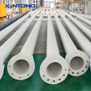 Poteaux galvanisés à chaud de 8m, 9m, 10m, 11m, 12m, poteaux d'éclairage à bras simple ou double, poteaux d'éclairage extérieurs octogonaux coniques - Product Image 4