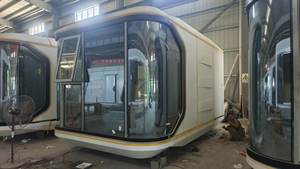 2025 modelo de fábrica nueva llegada gran oferta contenedor prefabricado cápsula espacial de lujo Casa patio trasero con cocina para <span class=keywords><strong>Costa</strong></span> de Marfil - Product Image 4
