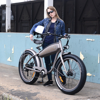 26 Inch Electric Bike Sidecar 48V500w Hub Motor Fat Tire Mountain Ebike City Road Bicycle
