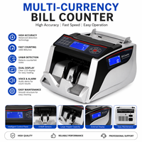 Machine à compter les billets 2825 UV MG IR à grande vitesse pour usage commercial, détection fiable des billets, multi-devises