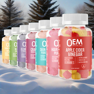Bonbons gélifiés à la biotine pure et au collagène, vinaigre de <span class=keywords><strong>cidre</strong></span> de pomme, vitamines pour les cheveux et la peau, améliorent l'immunité, 60 unités, non destiné aux femmes enceintes - Product Image 1