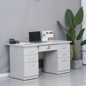 Bảng viết mô-đun máy tính bàn thép có thể điều chỉnh văn phòng kim loại khung bàn điều hành Bàn máy tính văn phòng bàn văn phòng - Product Image 3