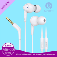 Écouteurs filaires intra-auriculaires 3,5 mm avec micro, transducteur dynamique magnétique, cordon de 1,2 m, basses puissantes, pour jeux, téléphone, PC, ordinateur portable