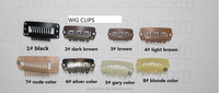 Clips à cheveux en acier en forme de U à 6 dents de 2,8 cm, clips de fixation pour extensions de cheveux en métal, outils de coiffure pour salon