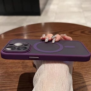 2025 da sang trọng cảm ứng Matte HD Máy ảnh ống kính bảo vệ di động thông minh PC trường hợp điện thoại cho Iphone 17 16 15 14 13 12 Pro Max điện thoại trường hợp - Product Image 5