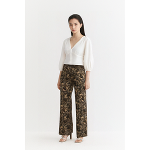<span class=keywords><strong>Pantaloni</strong></span> a Gamba Larga <span class=keywords><strong>con</strong></span> Stampa Leopardata di Alta Qualità per Donna, <span class=keywords><strong>Vita</strong></span> Elastica, Stile Vintage, <span class=keywords><strong>Eleganti</strong></span> per Uso Quotidiano - Product Image 2