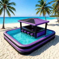 Piscine gonflable familiale de grande taille pour enfants et fêtes, avec trampoline gonflable inclus, modèle LSJ-0653