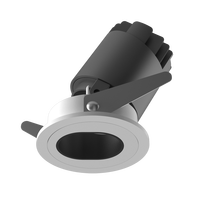 Nouveau design 9W carré encastré Cob LED Spot Light Downlights réglables avec cadre anti-éblouissement filtre peigne à miel 220V lunette étroite