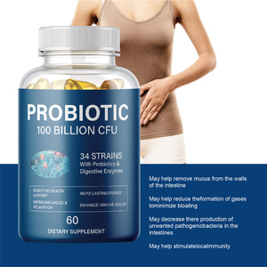 Probiotici Vegani 60 Capsule 100 Miliardi di CFU <span class=keywords><strong>a</strong></span> Rilascio Ritardato <span class=keywords><strong>10</strong></span> Ceppi Stabili <span class=keywords><strong>a</strong></span> Lungo Termine Integratori per la Salute Immunitaria e Vitamine Intestinali - Product Image 2