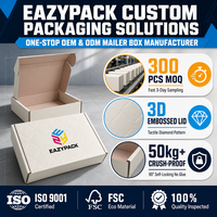 Boîte d'expédition pour vêtements personnalisée avec estampage à chaud, écologique, faible MOQ, échantillonnage rapide en 300 unités, boîte en carton ondulé anti-écrasement pour vêtements