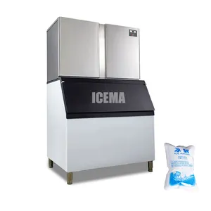 Thương mại 1ton/24h Ice Cube Maker tự động 1000kg/24h Ice Cube Máy làm