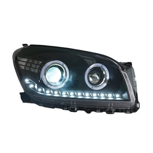 Pour 09-12 12V 45W Ensemble de phares modifiés avec feux de jour LED, feux de jour LED à double lentille directionnels, améliorés - Product Image 2