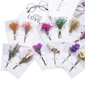 C-32 Nuevos Estilos de Tarjetas de Felicitación con Flores Secas - Product Image 1