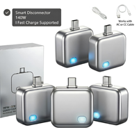 Chargeur intelligent 140W PD Type-C avec arrêt automatique et protection contre la charge excessive, déconnexion automatique pour une charge nocturne sécurisée