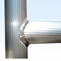 Échafaudage Roulant Multifonctionnel en Aluminium avec Plateau à Outils pour Maintenance Électrique