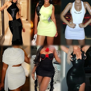 Vêtements d'occasion pour femmes 2026 en liquidation, vente en gros de robes décontractées et t-shirts, emballage mixte, livraison aléatoire, stock de vêtements usagés - Product Image 1