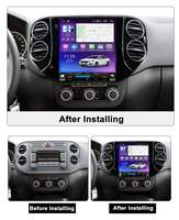 Système Android vertical Tesla pour VW Tiguan 2010-2016 avec CarPlay sans fil, Android Auto, DSP, SWC, IPS, 4G, WIFI, caméra AHD, autoradio