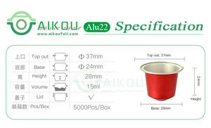 Cafe Shop Oem Capsules de café Capsule de couleur moderne réutilisable pour l'emballage AIKOU Factory - Product Image 3