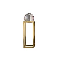 Ornement de décoration d'intérieur en fer forgé style européen avec boule de cristal créative pour entrées, hôtels, restaurants – Fabrication chinoise, vente en gros