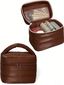 Милая объемная косметичка для женщин, большая портативная водонепроницаемая сумка для туалетных принадлежностей, дорожный органайзер для макияжа с ручкой - Product Image 1