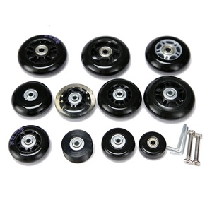 360 Maleta Para Roueポリウレタンキャスタースピナー4 Ruedas De Valiseトロリートラベル50mmスーツケースバッグ荷物ホイール - Product Image 3