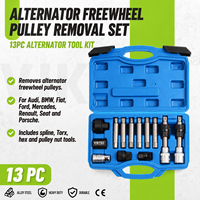 Set Alat Pelepas Pulley Alternator 13PC OAP OAD 33T Spline Torx Hex Socket Kit untuk Audi BMW Mercedes VW