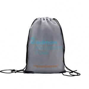Custom Cheap 210D Nylon Polyester Waterproof Small Sport <b>Backpack</b> Reusable Drawstring Promotional Sportpacks - Product Image 5