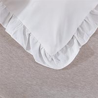 Parure de lit trois pièces transfrontalière, best-seller, couleur unie, housse de couette en fibre synthétique brossée, style européen