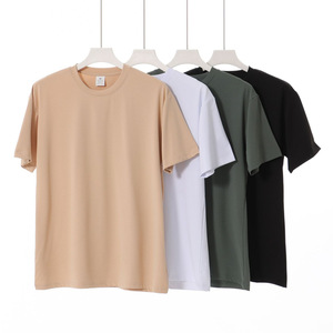 速干圆领t恤上衣男女通用短袖t恤男士弹力短t恤批发夏季t恤 - Product Image 1